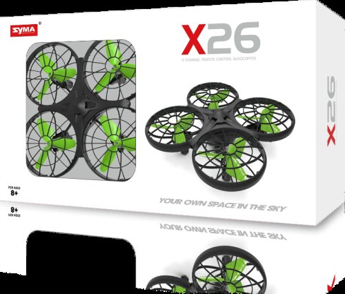 Syma KX7861 RC dron X26 s detekcí překážek, 2,4 GHz, černo-zelený