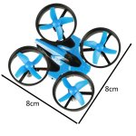 KIK KX9891 Mini dron RC JJRC H36 - 2,4 GHz, 4CH, 6-osý gyroskop, modrý