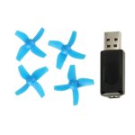 KIK KX9891 Mini dron RC JJRC H36 - 2,4 GHz, 4CH, 6-osý gyroskop, modrý