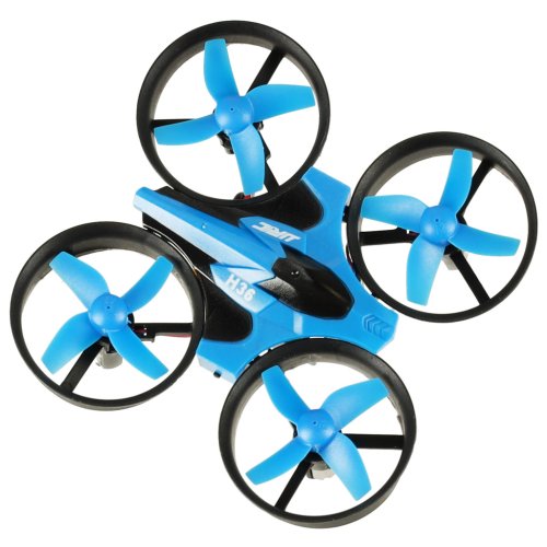 KIK KX9891 Mini dron RC JJRC H36 - 2,4 GHz, 4CH, 6-osý gyroskop, modrý