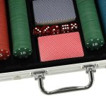 KIK KX4409 Poker set 500 žetonů, 2 balíčky karet XXL