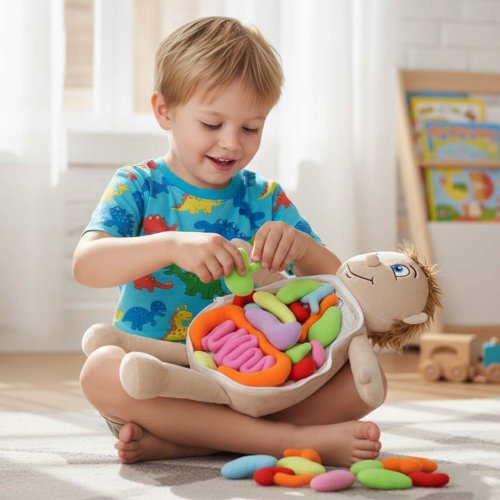 KIK KX2954 Edukačná bábika - anatomický model, chlapec