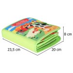 KIK KX2956 Montessori senzorická kniha farma, zelená