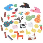 KIK KX2956 Montessori senzorická kniha farma, zelená