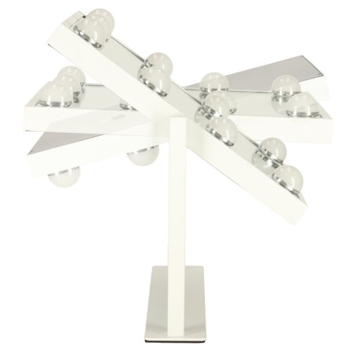 KIK KX3942 Kosmetické zrcadlo s LED osvětlením, 9 žárovek, USB, 25 x 30 cm