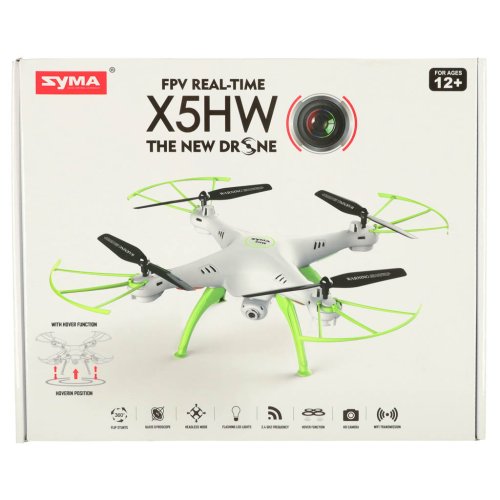 Syma KX9530 RC dron X5HW kamera FPV WiFi 2,4GHz, bílý