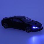 KIK KX3537 RC auto BMW i8 1:14 s automatickými dveřmi, černé