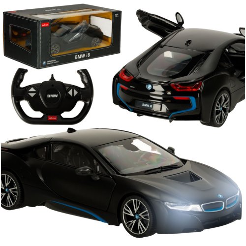 KIK KX3537 RC auto BMW i8 1:14 s automatickými dveřmi, černé