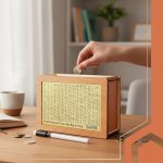 Ruhhy 24602 Drevená sporiteľňa s výzvou