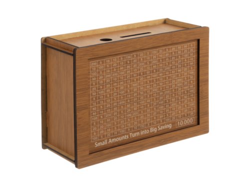 Ruhhy 24602 Dřevěná spořící pokladnička s výzvou 