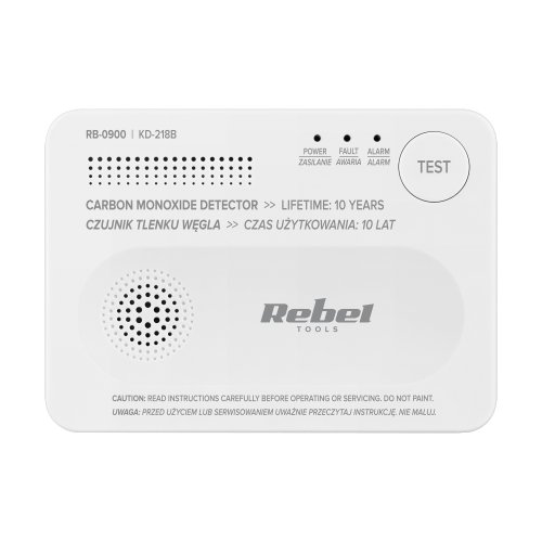 Rebel RB-0900 Detektor oxidu uhelnatého (CO), KD-218B