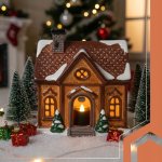 Ruhhy 26128 Sada LED sviečok na batérie 3,6 cm, 12 ks, čierna