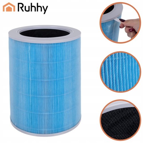 Ruhhy 26816 Čistička vzduchu s HEPA filtrom H12, ionizáciou a Wi-Fi - 370 m³/h, 80 m², biela