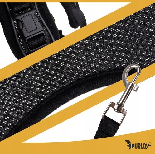 Purlov 26868 Postroj pre psa veľkosti. S, čierny