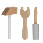 Kruzzel 24758 Detská dielňa s dreveným náradím 3 v 1