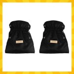 Kruzzel 25814 Rukavice na kočík, zateplené, čierne