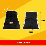 Kruzzel 25814 Rukavice na kočík, zateplené, čierne