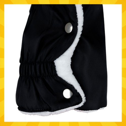 Kruzzel 25814 Rukavice na kočík, zateplené, čierne