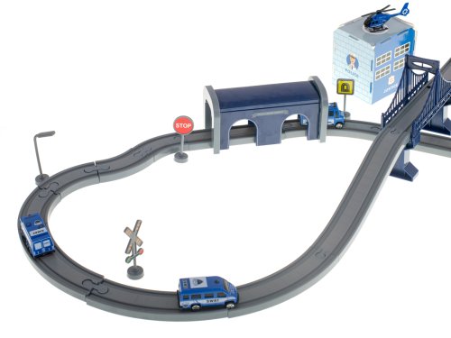 KIK KX5991 Elektrická policejní vláčkodráha – 92 dílů, délka trati 300 cm