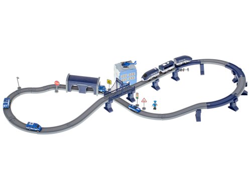 KIK KX5991 Elektrická policejní vláčkodráha – 92 dílů, délka trati 300 cm