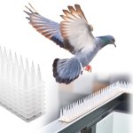 KIK KX3280 Ochranné hroty proti ptákům, 43 cm, 8 ks, bilé