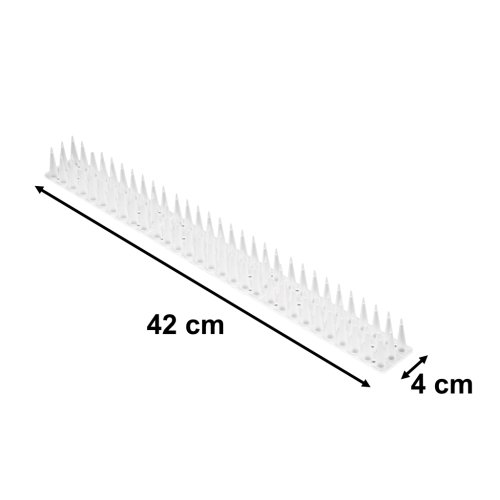 KIK KX3280 Ochranné hroty proti ptákům, 43 cm, 8 ks, bilé
