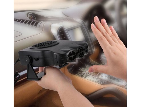 Verk 24204 Mini ohřívač čelního autoskla 12V/200W, černý