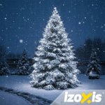Izoxis 24899 Vánoční osvětlení 500 LED, IP44, 8 režimů, 35 m, studená bílá