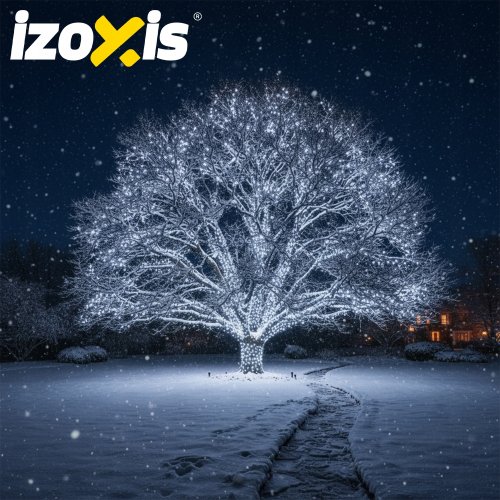 Izoxis 24899 Vánoční osvětlení 500 LED, IP44, 8 režimů, 35 m, studená bílá