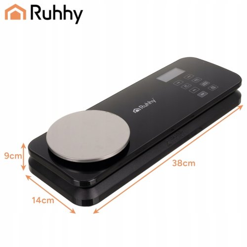 Ruhhy 24756 Vakuová svářečka fólií s váhou 120 W, 80 kPa, černá