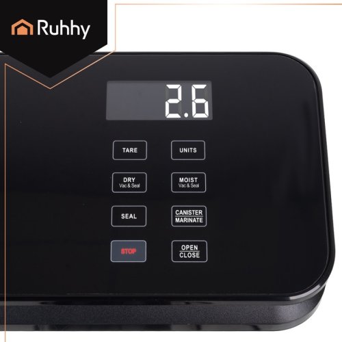 Ruhhy 24756 Vakuová svářečka fólií s váhou 120 W, 80 kPa, černá