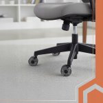 Ruhhy 25280 Sada otočných koleček ke kancelářské židli 5 ks, šedé