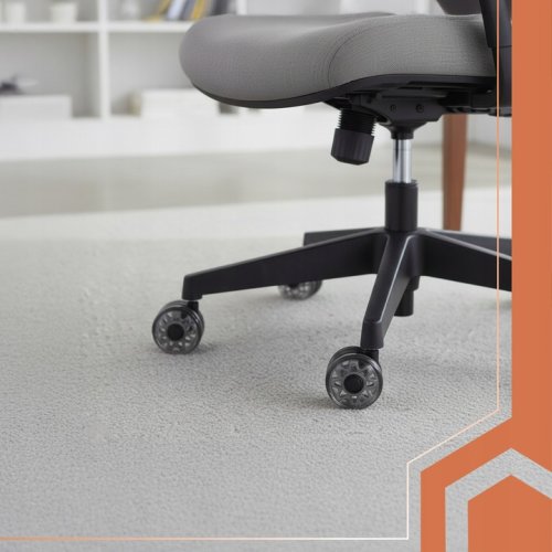 Ruhhy 25280 Sada otočných koleček ke kancelářské židli 5 ks, šedé