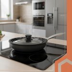 Ruhhy 25561 Univerzálny sklenený poklop so silikónovým okrajom 3 v 1, 28/30/32 cm