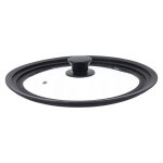 Ruhhy 25561 Univerzálny sklenený poklop so silikónovým okrajom 3 v 1, 28/30/32 cm