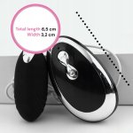 Vibračné vajíčko Sensual M17-15, 20 vibrácií, 2 x AAA, čierne