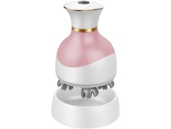 Verk 24602 Elektrický 3D masážní přístroj na hlavu, USB, 4 hlavice, růžový