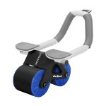 Rebel RBA-3068 AB Roller Wheel cvičiteľ brušných svalov, LCD, AB-3, čierna a modrá
