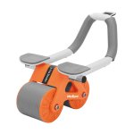 Rebel RBA-3068 Posilovací přístroj břišních svalů AB Roller Wheel, LCD, AB-3, šedo-oranžový