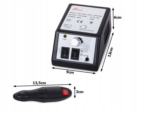 Verk 24499 Bruska na nehty s nástavci, šedá