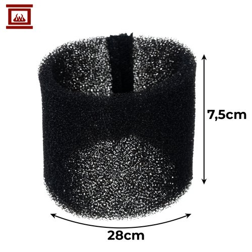 Kaminer 26747 Pěnový filtr do vysavače 23918, 28 x 7,5 cm, černý
