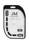 Kruger&Matz KM0336 1x USB 3.0 A konektor / 1x USB 3.0 A zdířka, 100 cm