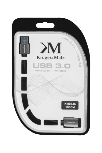 Kruger&Matz KM0336 1x USB 3.0 A konektor / 1x USB 3.0 A zdířka, 100 cm