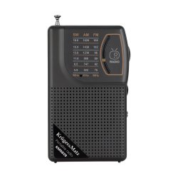 Kruger&Matz KM0829 Přenosné rádio AM/FM/SW, 3,7 V; 500 mAh, černé 