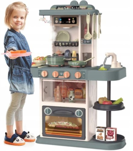 Gordon G300 Dětská kuchyňka se zvuky, 38 dílů, béžovo-modrá