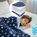 Isomedix 26897 Antistresová záťažová deka pre deti 4 kg, 100 x 150 cm, modrá