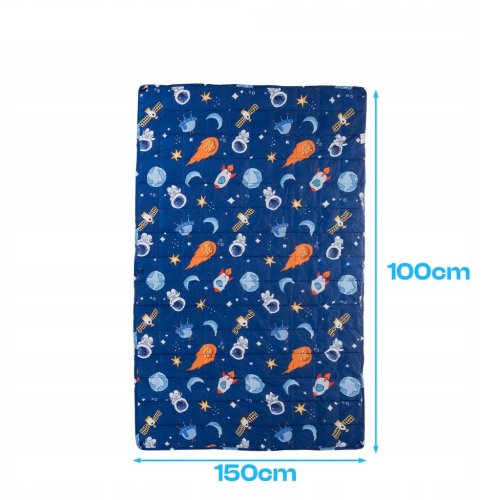 Isomedix 26897 Zátěžová přikrývka antistresová pro děti 4 kg, 100 x 150 cm, modrá