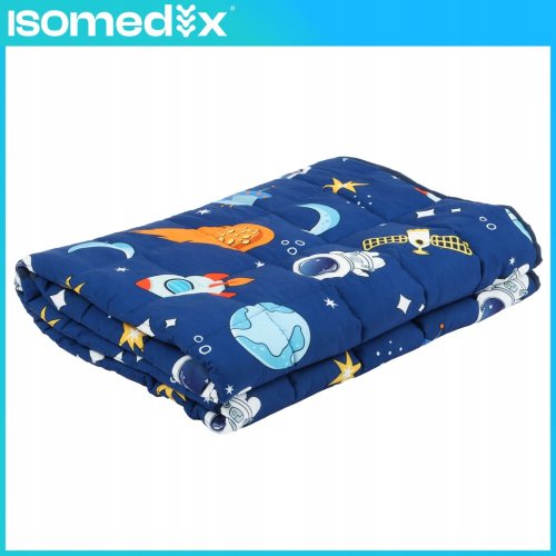 Isomedix 26897 Antistresová záťažová deka pre deti 4 kg, 100 x 150 cm, modrá