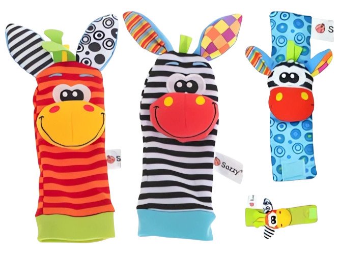 Kruzzel 25068 Chrastiace ponožky a náramky 4 ks