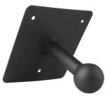 HOGLER 4079 Nástenný nosič bicyklov na ťažné zariadenie, 20 kg, čierny